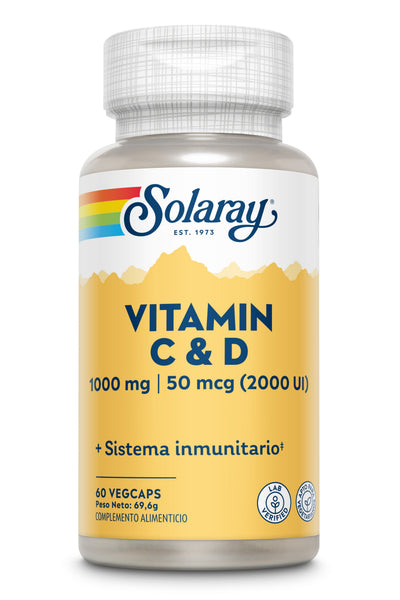 VITAMIN C & D - 60 VEGCAPS