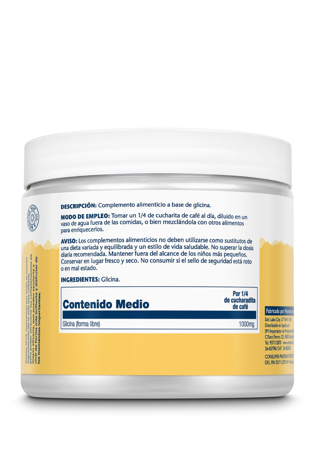 GLYCINE POLVO - 1000 MG /400 DOSIS