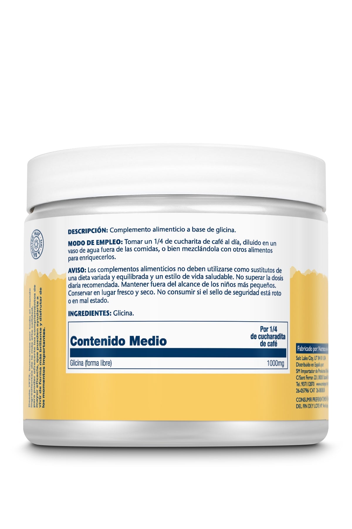 GLYCINE POLVO - 1000 MG /400 DOSIS