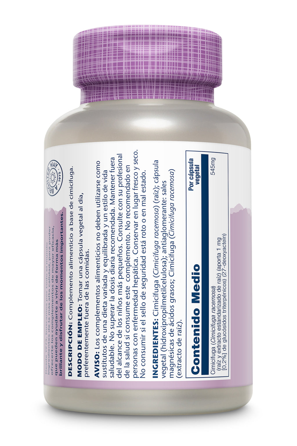 BLACK COHOSH (CIMICIFUGA) - 120 VEGCAPS