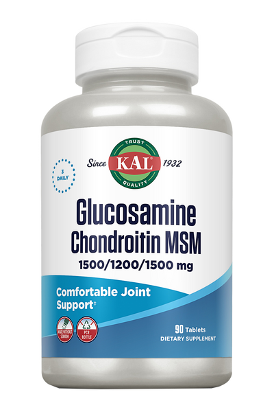 GLUCOSAMINE, CHONDROITINE & MSM - 90 COMPRIMIDOS