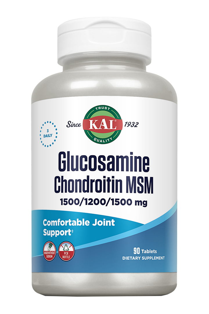 GLUCOSAMINE, CHONDROITINE & MSM - 90 COMPRIMIDOS