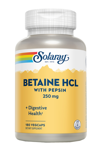 BETAIN HCl CON PEPSINA  - 180 VEGCAPS