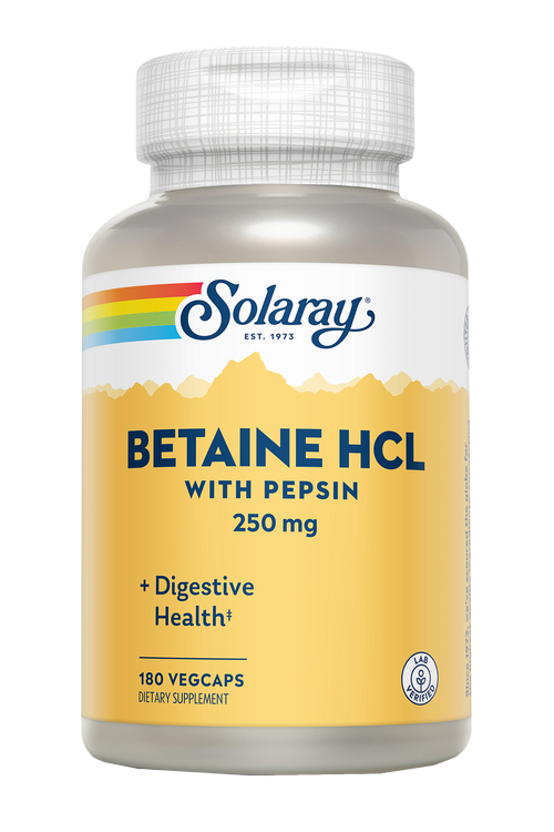 BETAIN HCl CON PEPSINA  - 180 VEGCAPS