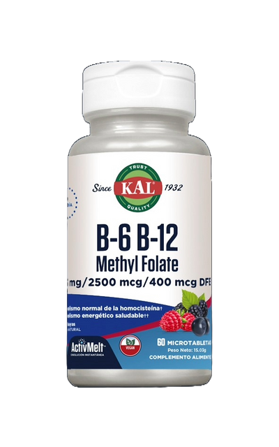 B6 & B12 METHYL FOLATE - 60 MICROTABLETS