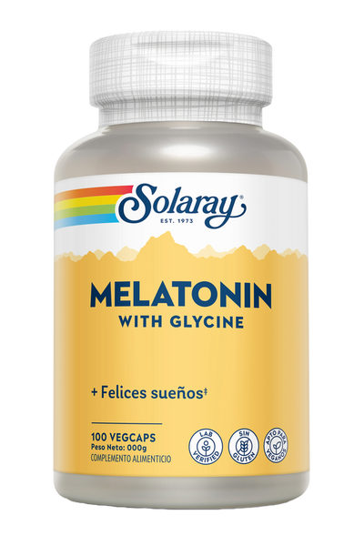 MELATONIN WITH GLYCINE - 100 VEGCAPS