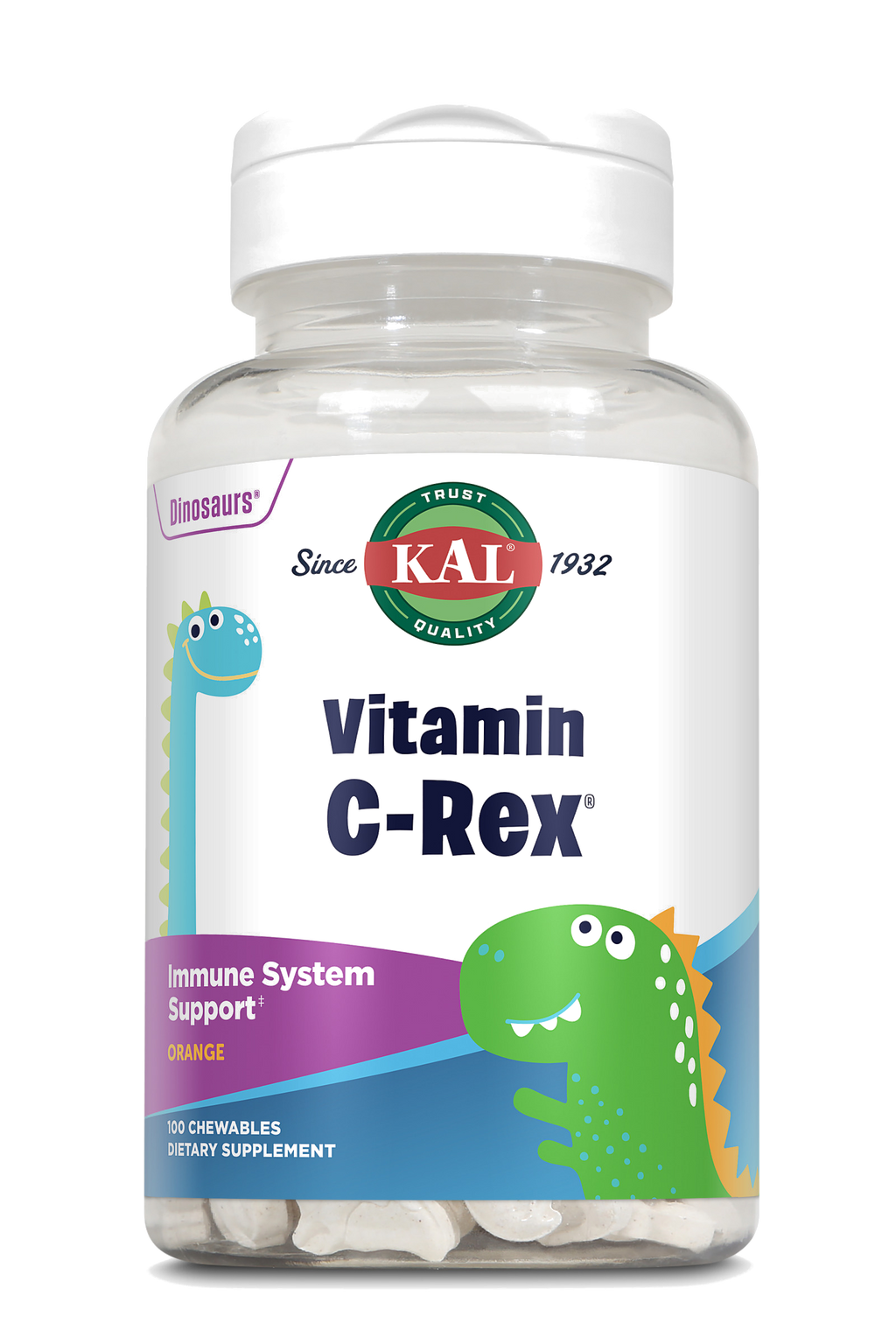 VITAMINA C REX -100 DINOSAURIOS MASTICABLES