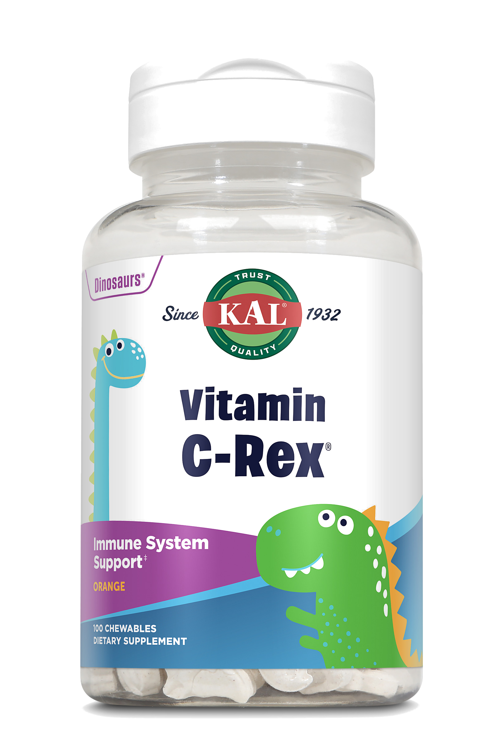 VITAMINA C REX -100 DINOSAURIOS MASTICABLES