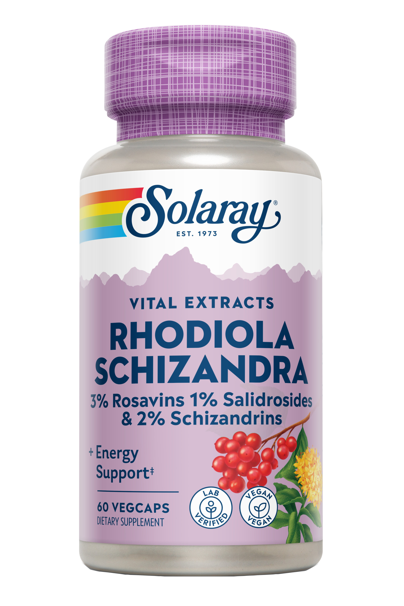 SCHIZANDRA & RHODIOLA - 60 VEGCAPS