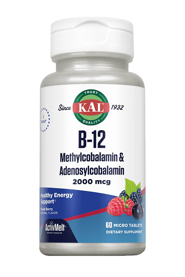 B12 METHYLCOBALAMIN & ADENOSYLCOBALAMIN - 60 MICROCOMPRIMIDOS