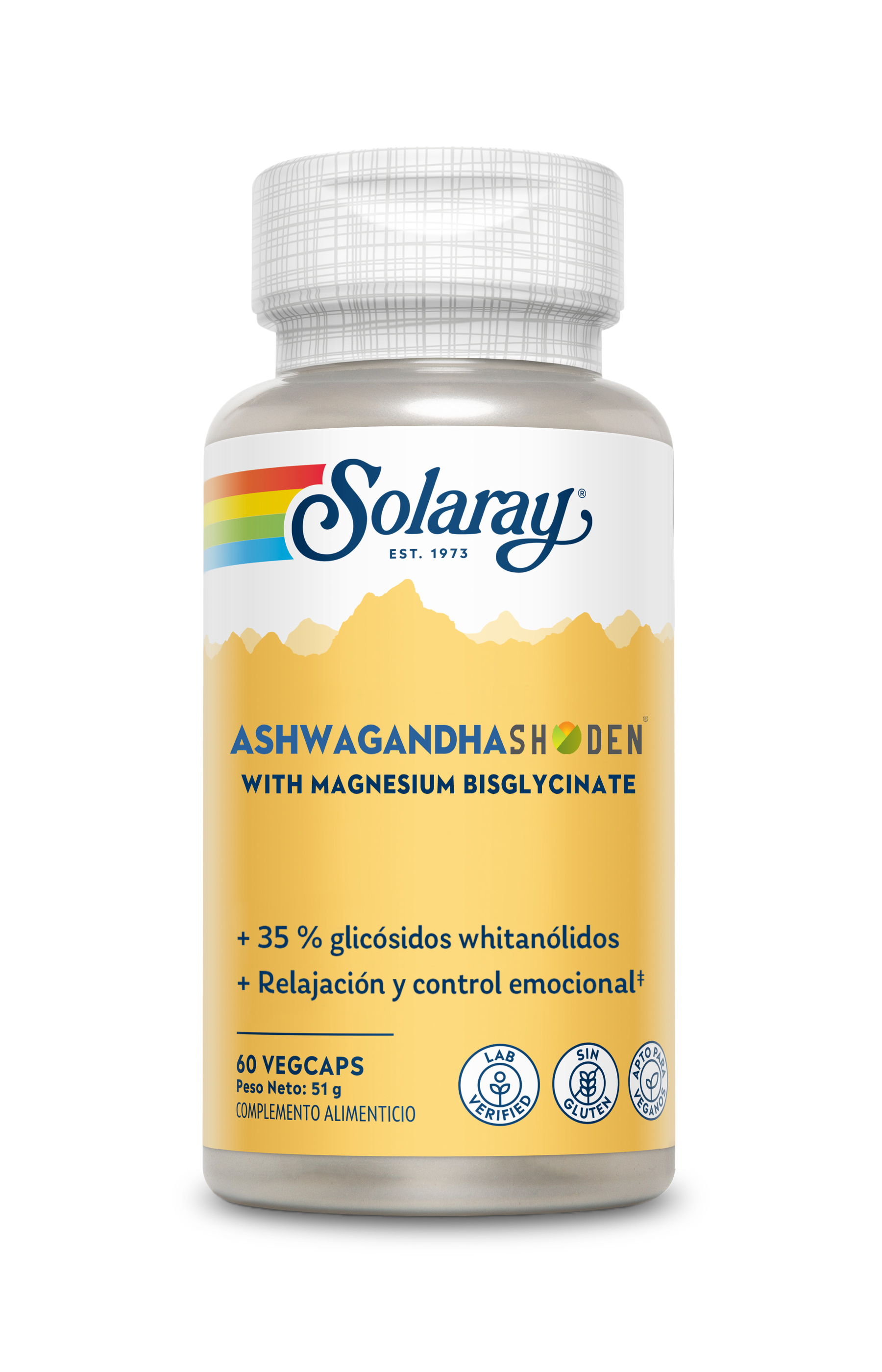 SHODEN ASHWAGANDA & BIGLICINATO MAGNESIO - 60 VEGCAPS