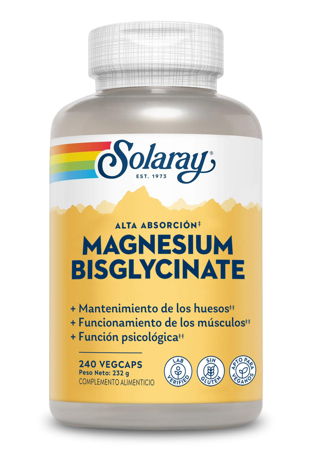 MAGNESIO BISGLICINATO - 120 & 240 VEGCAPS