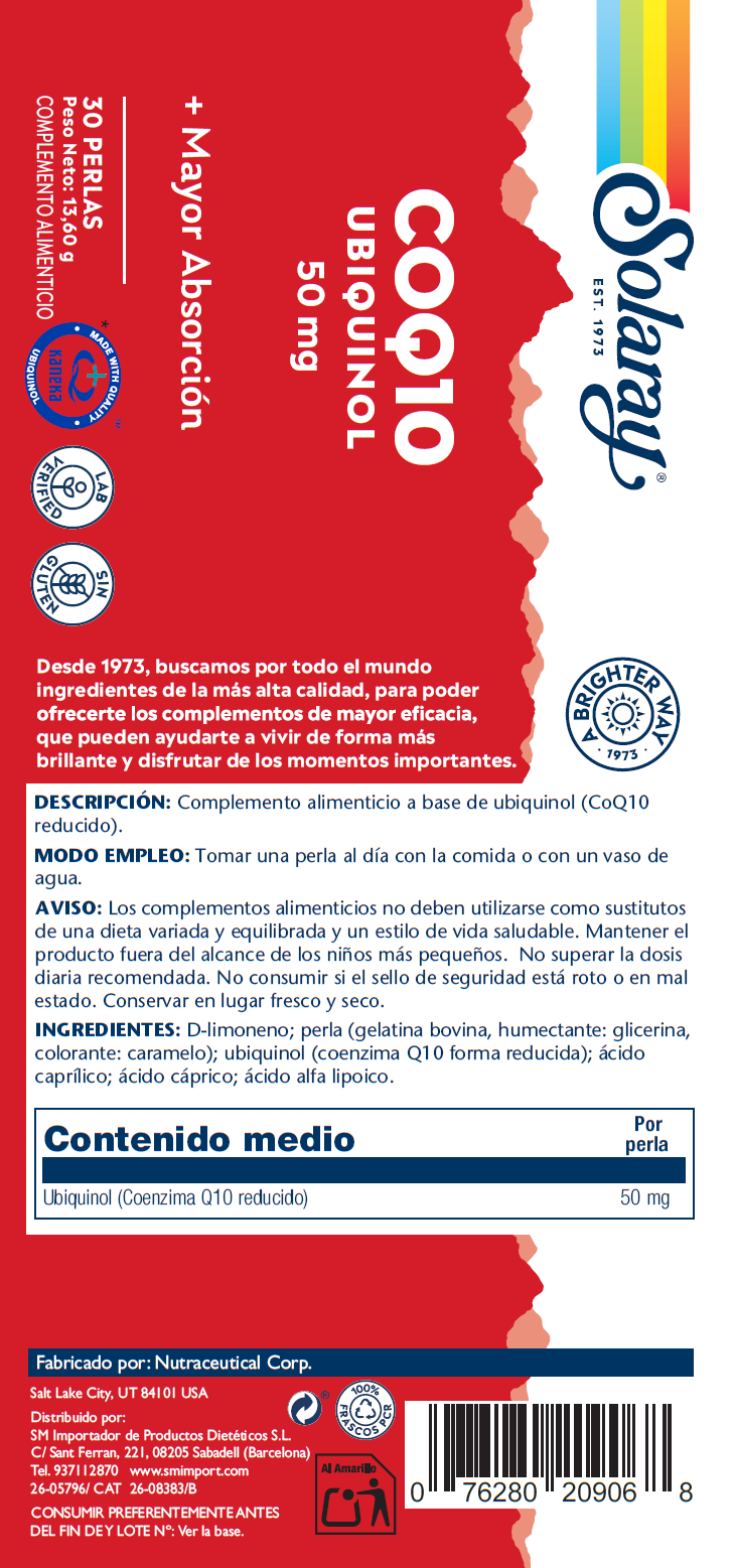 UBIQUINOL CoQ10 50MG - 30 PERLAS