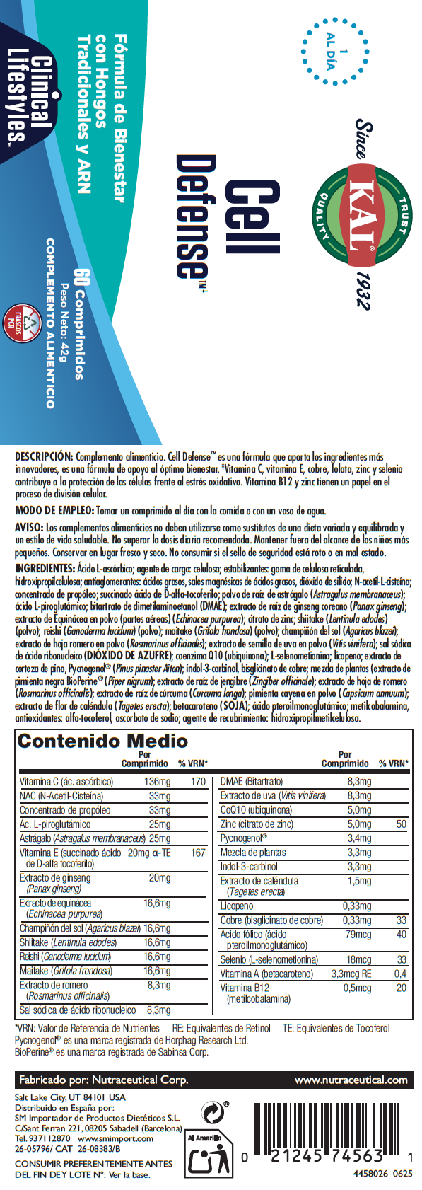 CELL DEFENSE - 60 COMPRIMIDOS