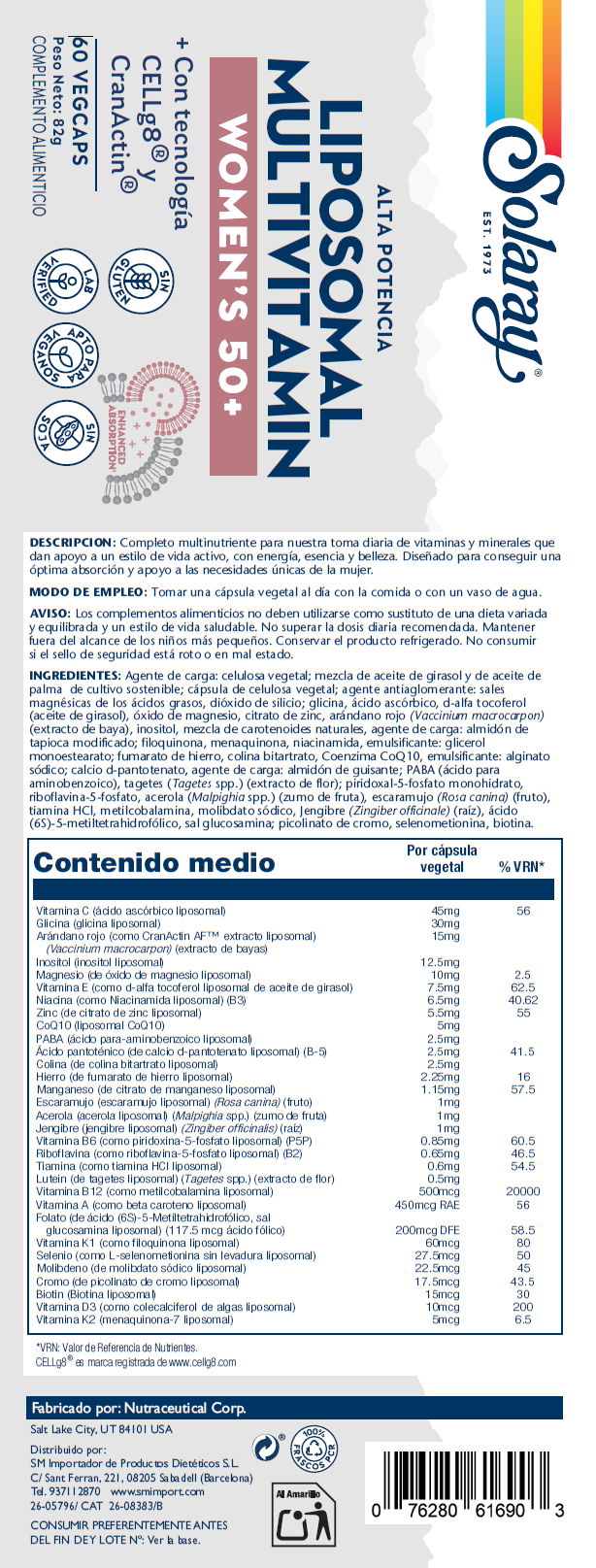 WOMENS 50+ LIPOSOMAL MULTIVITAMINICO - 60 VEGCAPS