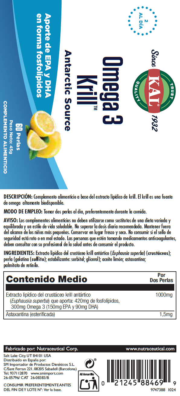 KRILL OMEGA 3  500MG. - 60 PERLAS